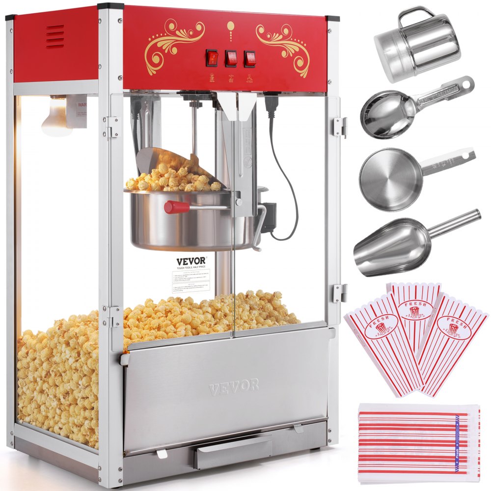 Popcornmachine Profi 16oz voor grote capaciteit